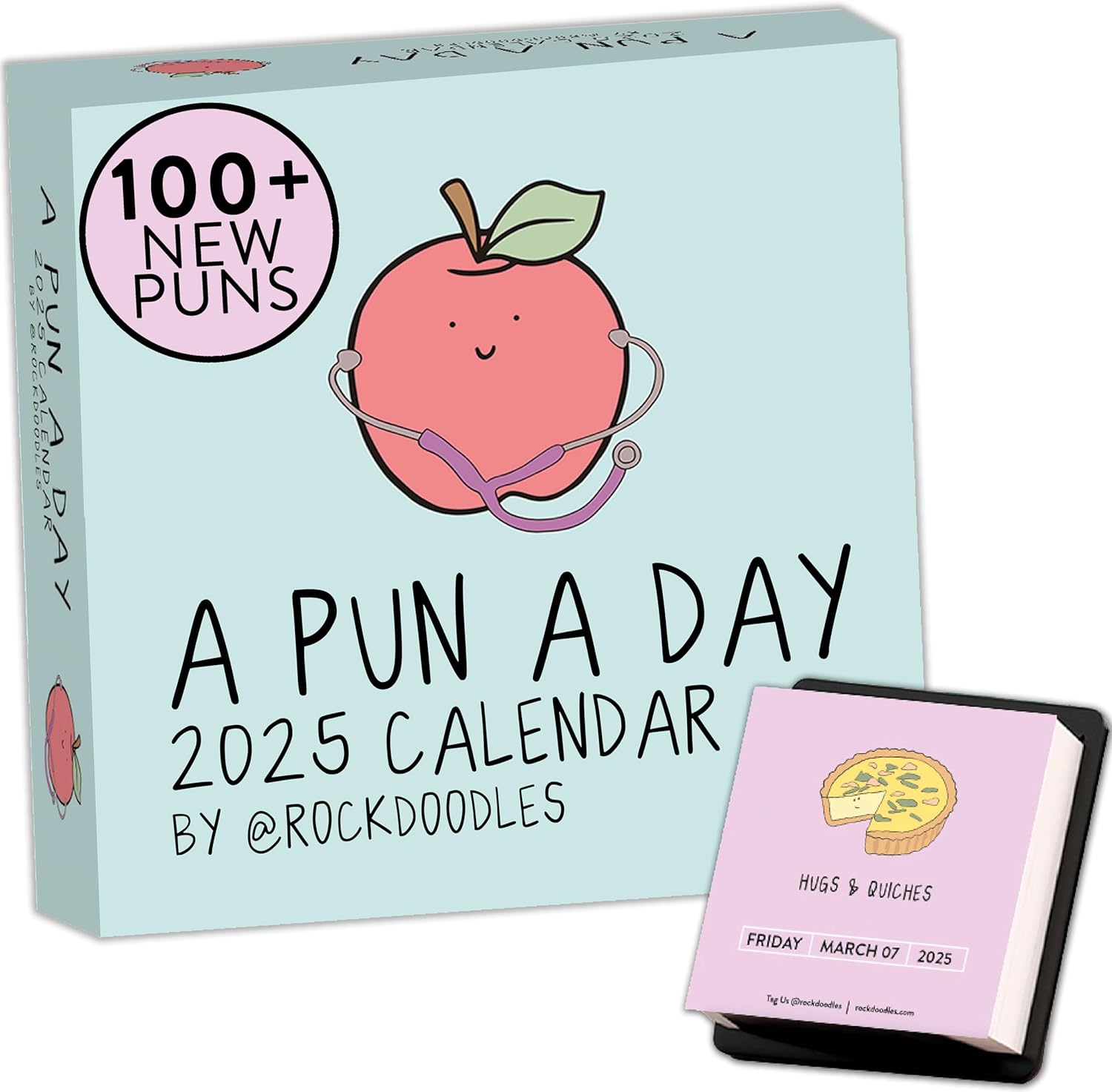 2025 Punny Daily Desk Calendar| Funny Calendar 2025 Day to Day for Home or Office, Daily Calendar 2025 Page a Day, Dad Joke Calendar with Tear Off Pages and Daily Puns (2025 Calendar)