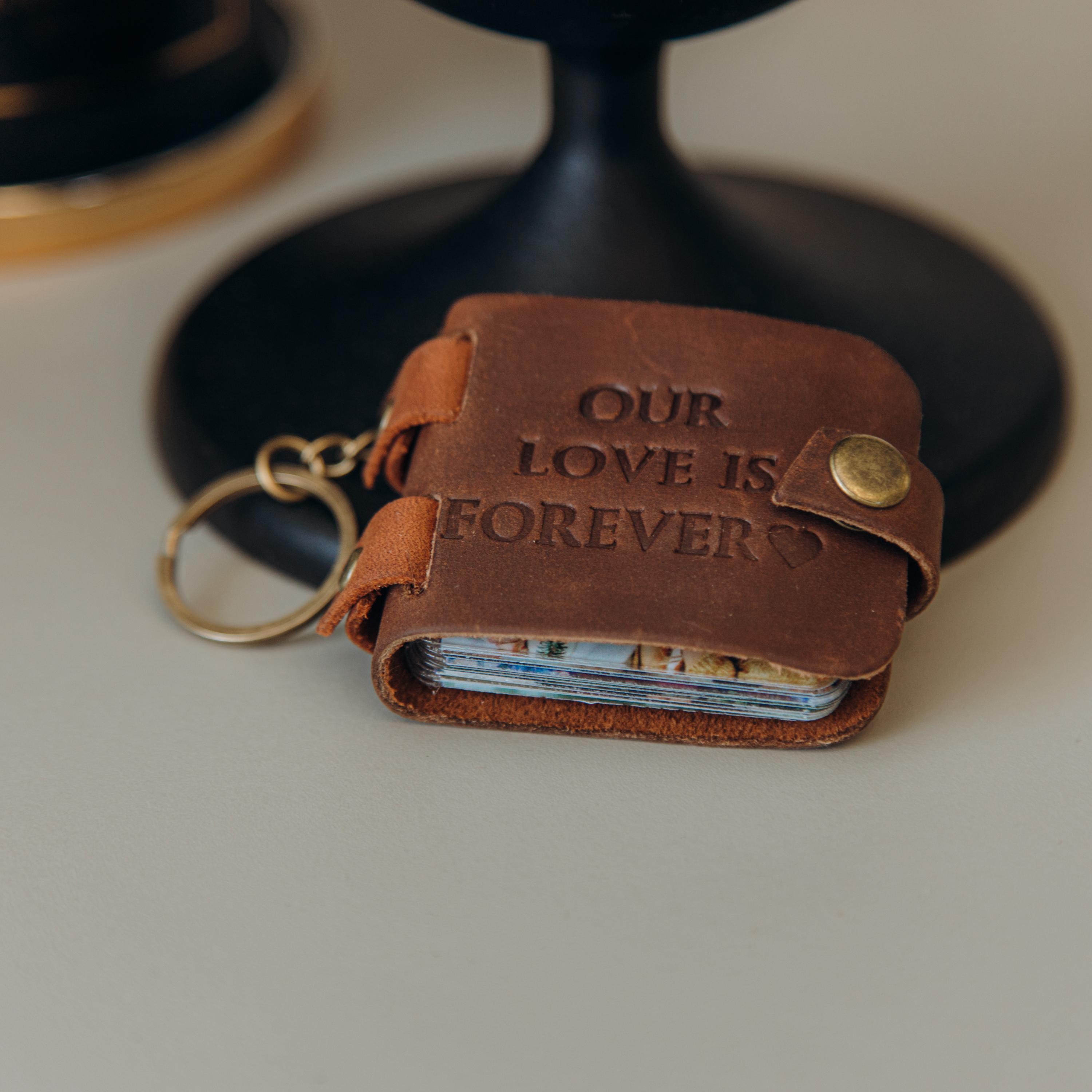 Custom Photo Album, Small Photo Album, Anniversary Gift, Valentines Day Gifts, Leather Photo Album