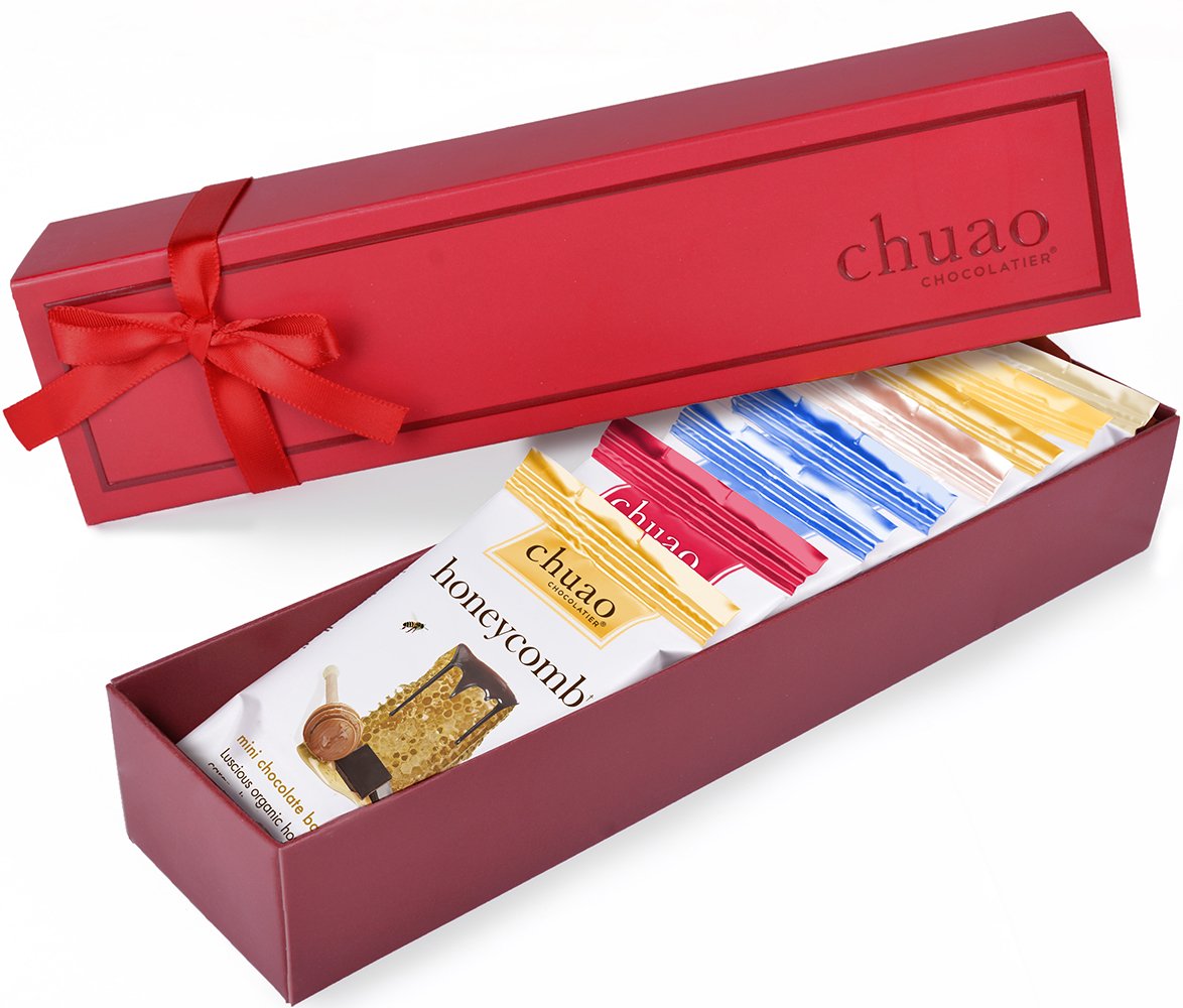 Chuao Chocolatier Chocolate Mini Gift Box | Gourmet Chocolate Assorted Bars European No Preservatives | For Gift Baskets, Christmas, Valentines Day, Gifts for Women, Men, Birthday, Thank You, Care Package (Dark Chocolate, 8 Bars) Dark Chocolate 8 Count (Pack of 1)