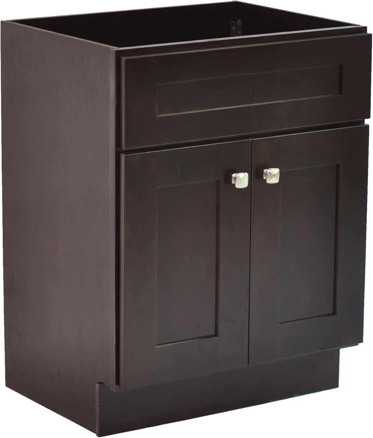 Design House Brookings 24 Inch Bathroom Vanity Shaker Style Cabinet Only - Fully Assembled Bathroom Sink Cabinet, Espresso