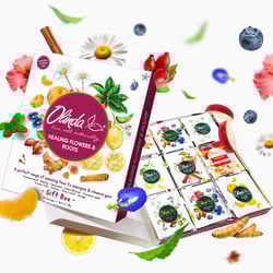 Olinda Healing Flowers & Roots Gift Box Organic Herbal Tea Sampler Tea Set Caffeine Free Stress Relief Wellness Beauty Teas 9 Varieties 45 Individually Wrapped Tea Bags Premium Gift Set for Women Healing Flowers & Roots Gift Box 45 Count (Pack of 1)