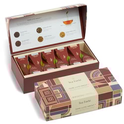 Tea Forte Frank Lloyd Wright, Petite Presentation Box Tea Sampler Gift Set with 10 Handcrafted Pyramid Tea Infusers Frank Lloyd Wright Collection