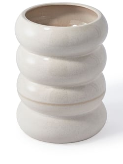 Chubby ceramic plant pot