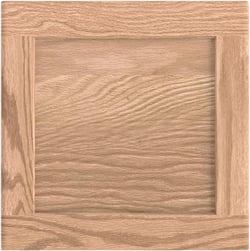 14.75W x 14H Unfinished Oak Kitchen Cabinet Door Replacement, Shaker Style