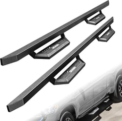 KYX Running Boards fit for 2005-2023 Toyota Tacoma Double Cab, 6 inches Car Door Side Steps Nerf Bars Truck Boards Step Rails for 05-23 Tacoma Double Cab-double pedal&silver kyx