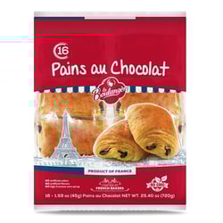 Generic La Boulangeree Pains Au Chocolat, Chocolate Croissants, Individually Wrapped, 16-Count (3 Pack)