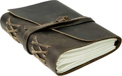 RUSTIC TOWN Leather Journal to Write in - Full Grain Leather Notebook Lined Diary for Men Women - Handmade Leather Ruled Notebook Journal for Writers Artist Poet