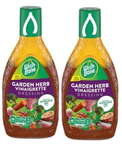 WishBone Avocado Oil Blend Garden Herb Vinaigrette Salad Dressing, 15 fl oz, Pack of 2