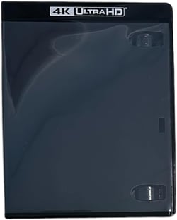 Premium MediaPack4All (W/ 4K UHD) Black 12.5mm Single Blu-Ray Case (1-Disc Capacity), for CD/DVD Storage, Single Capacity (5)