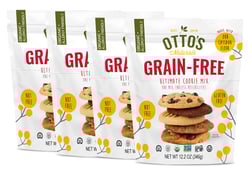 Otto’s Naturals Grain-Free Ultimate Cookie Mix, Made with Organic Cassava Flour, Gluten-Free All-Purpose Cookie Mix, Non-GMO Verified, 12.2 Oz Bag (Pack of 4)