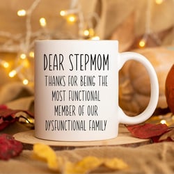 Funny Stepmom Mug, Best Stepmom Mug Gift, New Mom Gift, Baby Announcement, Best Mom, Mother's Day Mug, Custom Gift for Mom,