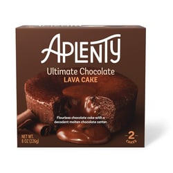 Amazon Brand, Aplenty Ultimate Chocolate Lava Cake, 8 Oz (Pack of 2) (Frozen)