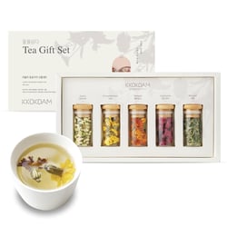 KKOKDAM Lovely Tea Gift Set – Premium Blooming Flowers Variety Pack - Fancy Gifts from South Korea - Unique Womens Gift Set & Perfect as Mothers Day Tea Gifts for Mom - 10 Count Loose Leaf Tea Set