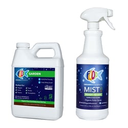 FOOP Garden Pack - Organic Liquid Plant Food & Foliar Spray Made from Fish Manure (with Fresh Minty Scent) | Perfect for Veggies, Herbs, Flowers, Trees, Shrubs (32oz Bottle + 32oz Spray) Garden (32oz) + Mist