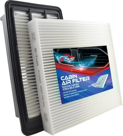 Engine and Cabin Air Filter Kit for Honda Civic 2016-2021 & CR-V 2017-2021, L4 1.5L Only, Replacement Filters, Filtro de aire de la cabina del motor, BI-TRUST TZBT00035