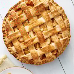 Andy Anand Fresh-Baked Apple Pie, 10" 4.5 lbs - Classic American Dessert with Real Apples, Cinnamon, Flaky Crust, Ideal for All Occasions