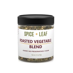 Premium Roasted Vegetable Blend by Spice + Leaf - Vegan Kosher and No Preservatives Spice Blend Used to Make Roasted Vegetables, Steak, Seafood, Fish, Chicken, Quiche or Dip, 2.7 oz